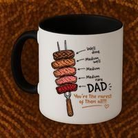 Steak Dad You're The Rarest Of Them All Coffee Mug thumb 2
