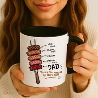 Steak Dad You're The Rarest Of Them All Coffee Mug thumb 3