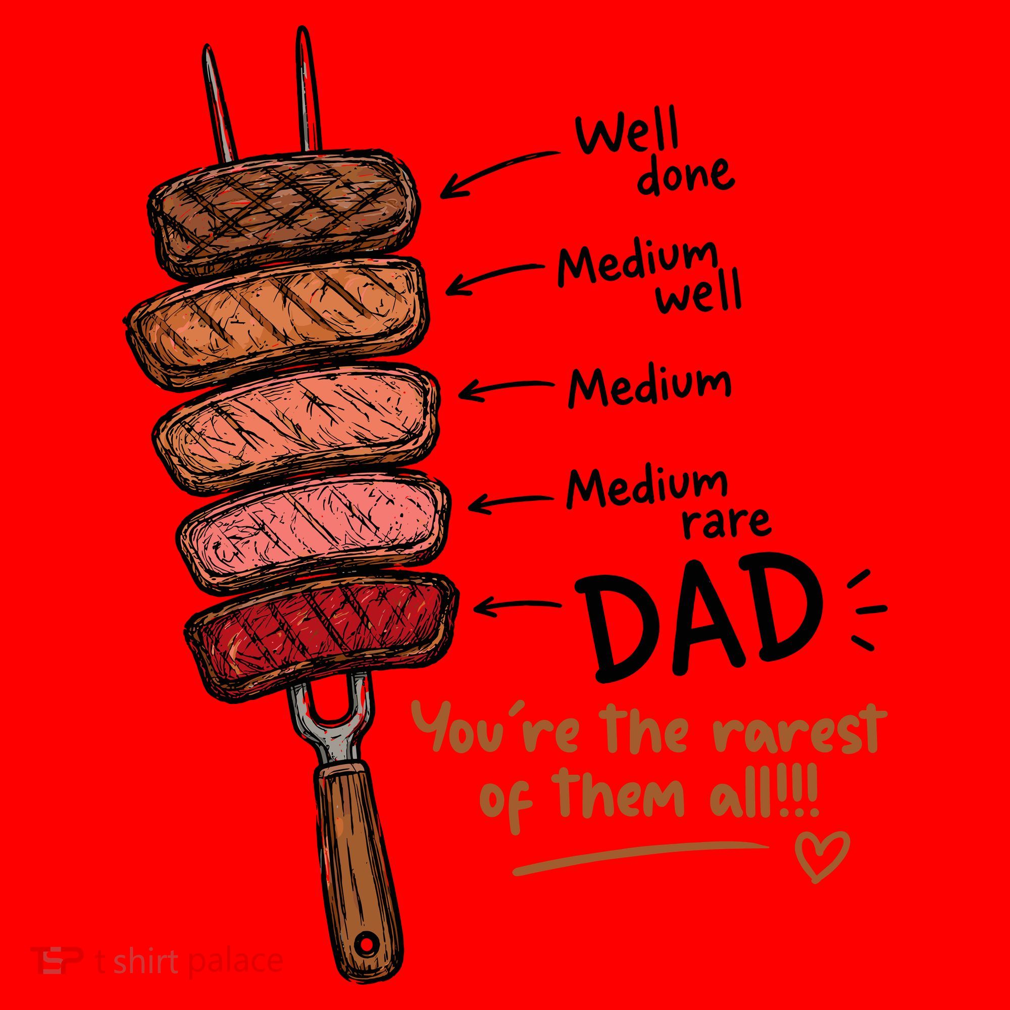 Steak Dad You're The Rarest Of Them All Santa Hat