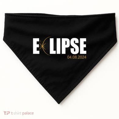 Solar Eclipse 04.08.24 USA-Made Doggie Bandana