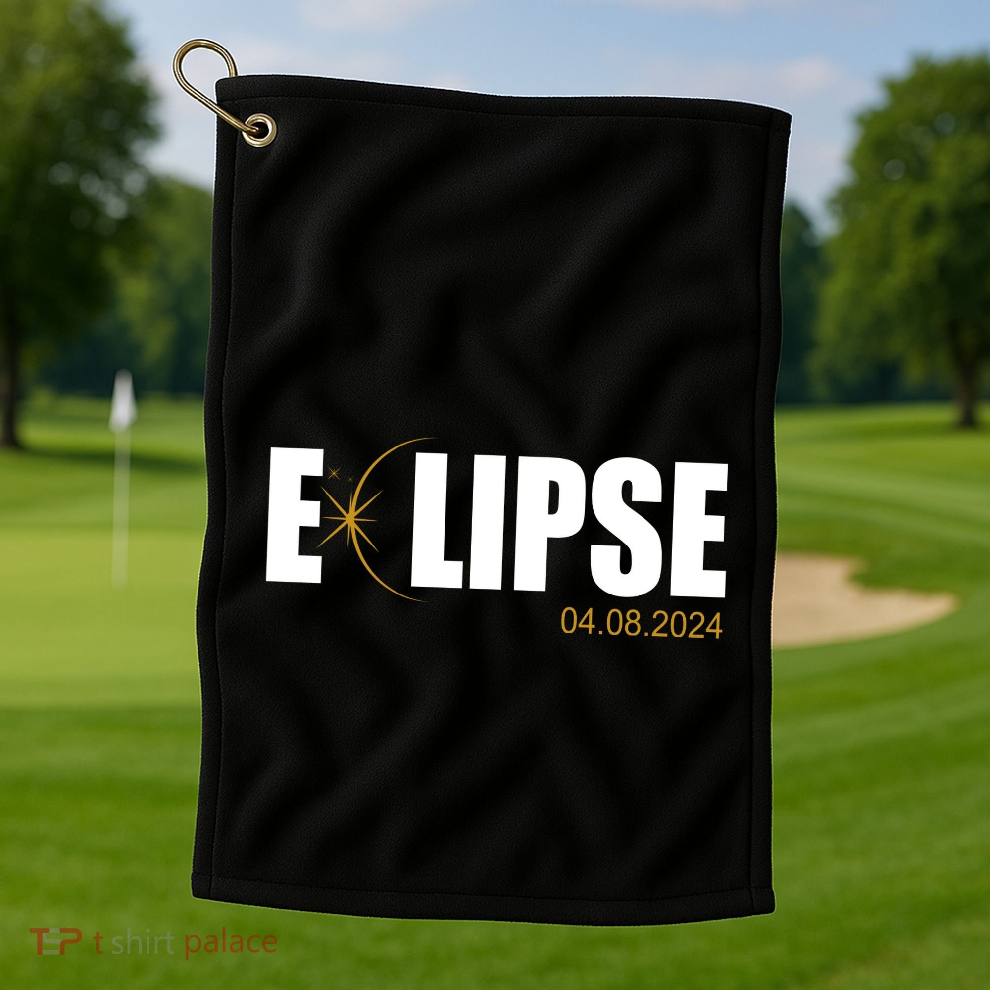 Solar Eclipse 04.08.24 Golf Towel