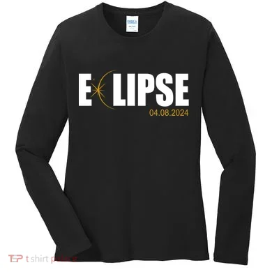 Solar Eclipse 04.08.24 Women's Long Sleeve Shirt