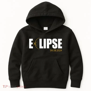 Solar Eclipse 04.08.24 Kids Hoodie