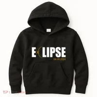 Solar Eclipse 04.08.24 Kids Hoodie thumb 0