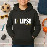 Solar Eclipse 04.08.24 Kids Hoodie thumb 2