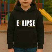 Solar Eclipse 04.08.24 Kids Hoodie thumb 3