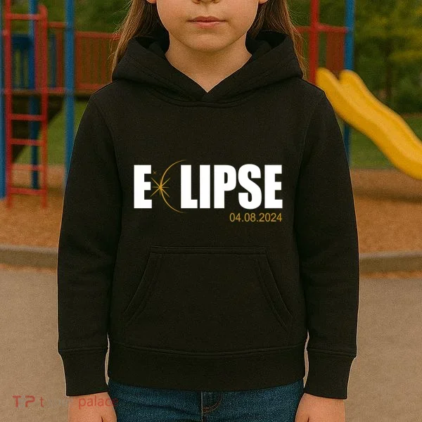 Solar Eclipse 04.08.24 Kids Hoodie