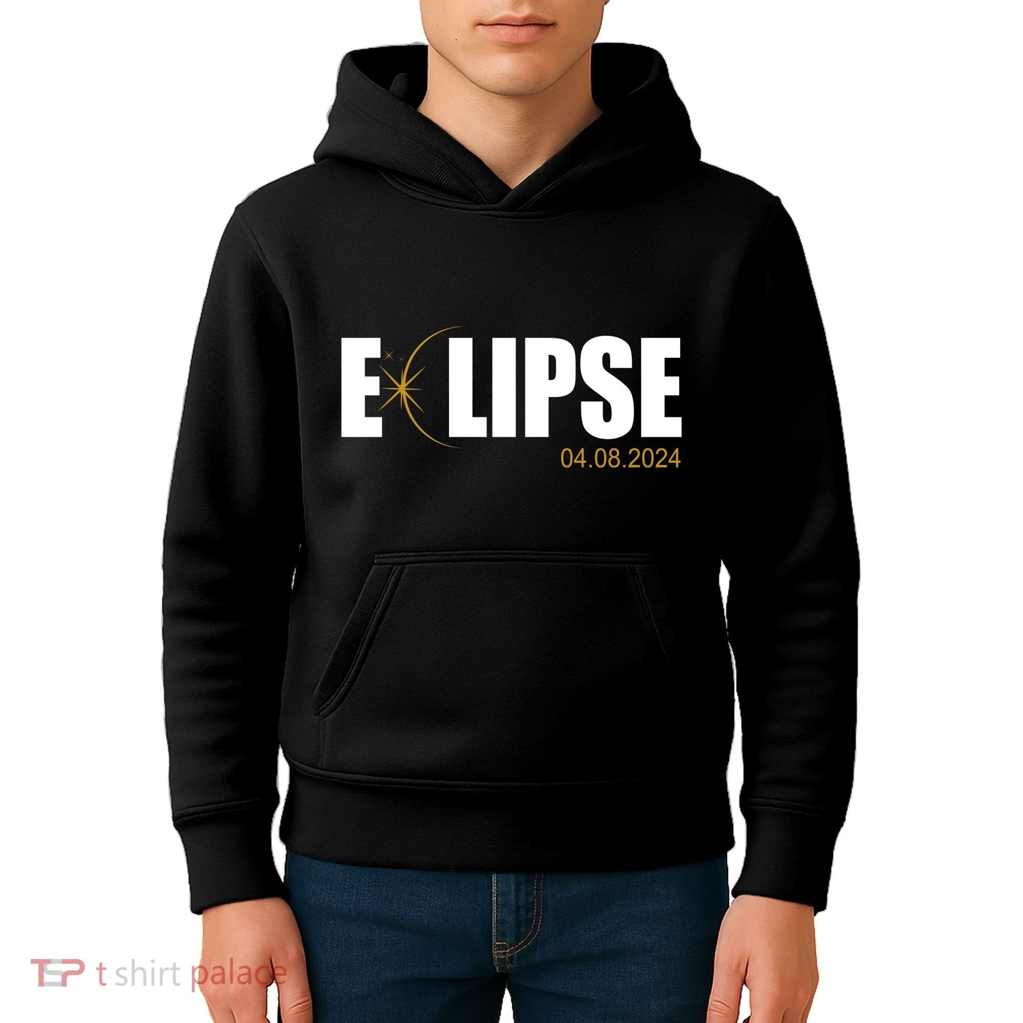 Solar Eclipse 04.08.24 Kids Hoodie