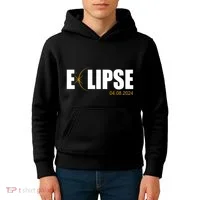 Solar Eclipse 04.08.24 Kids Hoodie thumb 4
