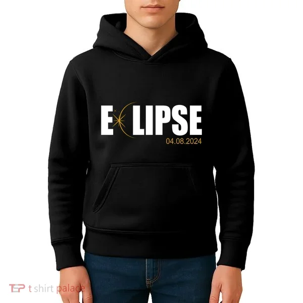 Solar Eclipse 04.08.24 Kids Hoodie