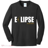 Solar Eclipse 04.08.24 Kids Long Sleeve Shirt thumb 0