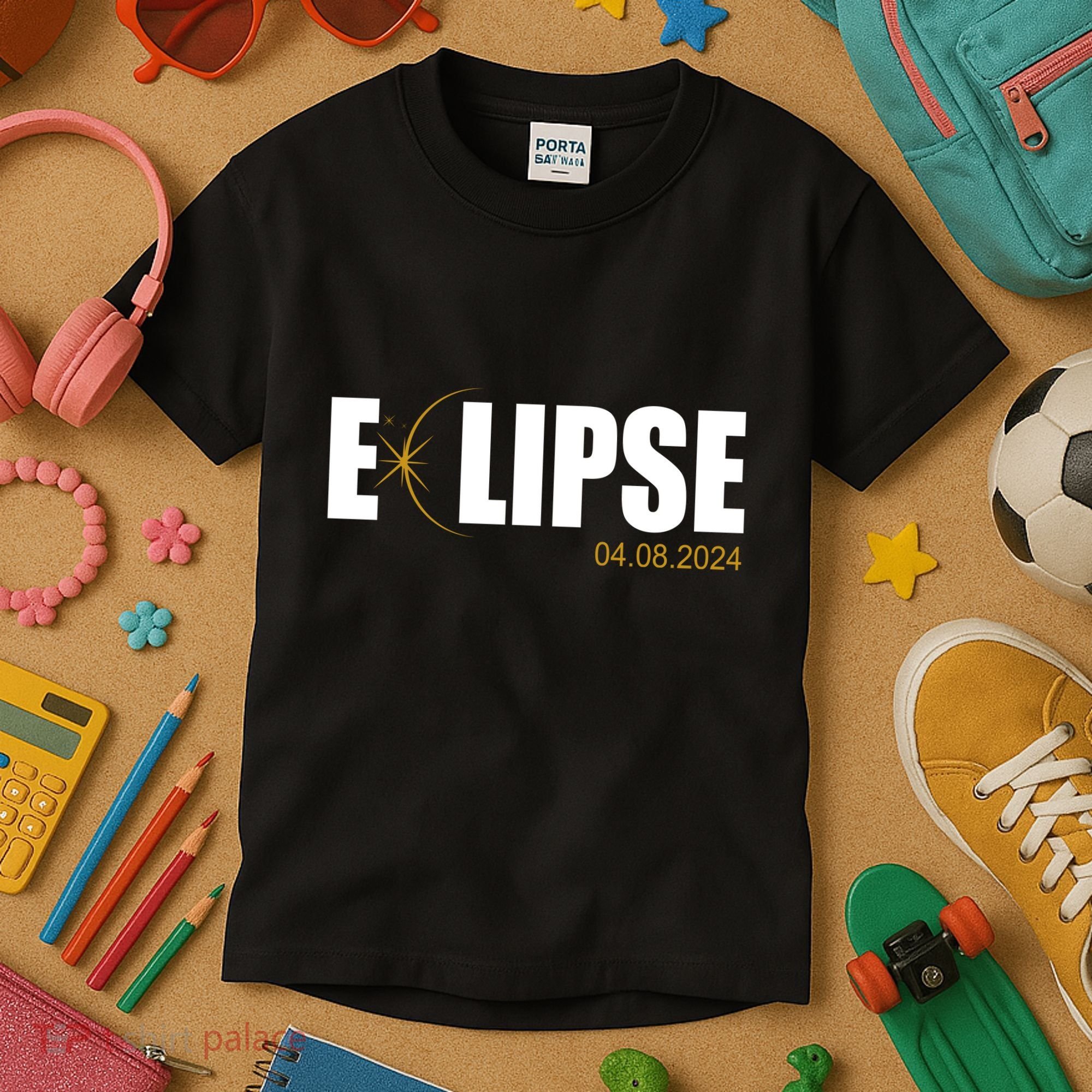 Solar Eclipse 04.08.24 Kids T-Shirt