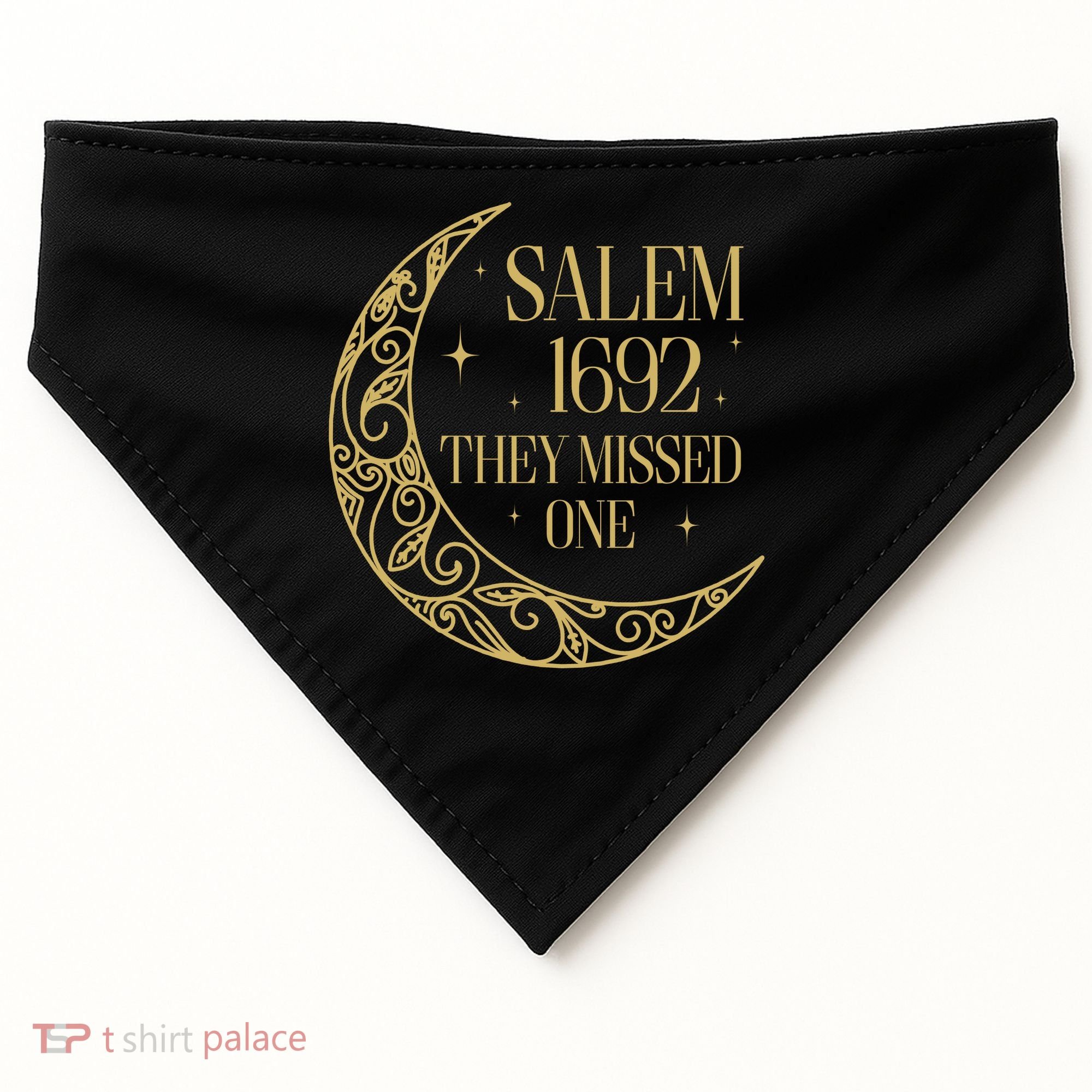 Salem Est 1692 They Missed One USA-Made Doggie Bandana