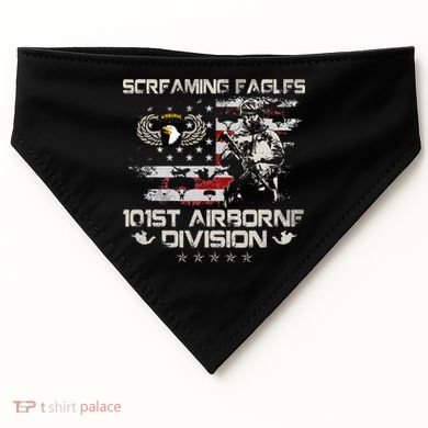 Screaming Eagle 101st Airborne Division Veteran Sky Soldier USA-Made Doggie Bandana