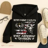 Screaming Eagle 101st Airborne Division Veteran Sky Soldier Hoodie thumb 4