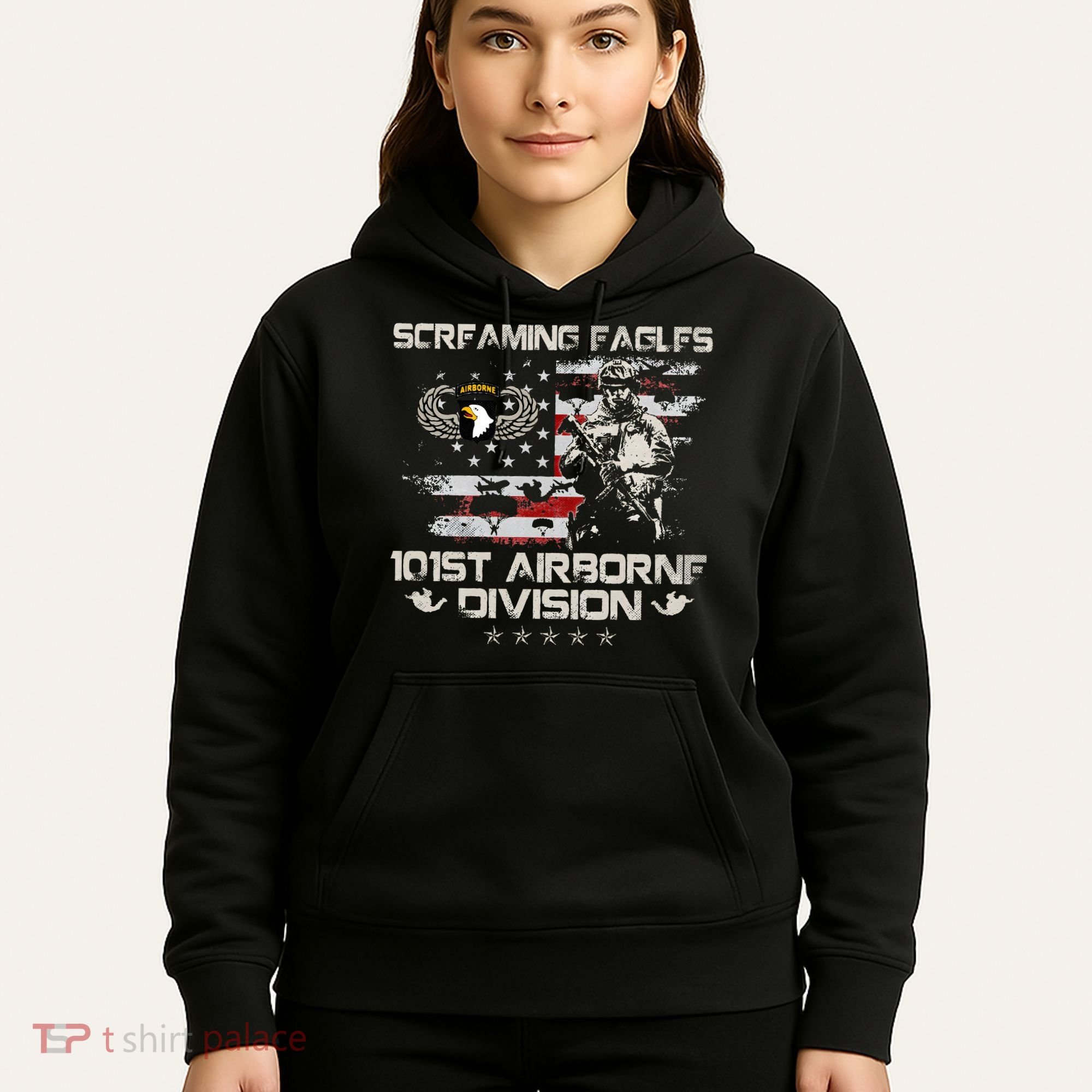 Screaming Eagle 101st Airborne Division Veteran Sky Soldier Hoodie