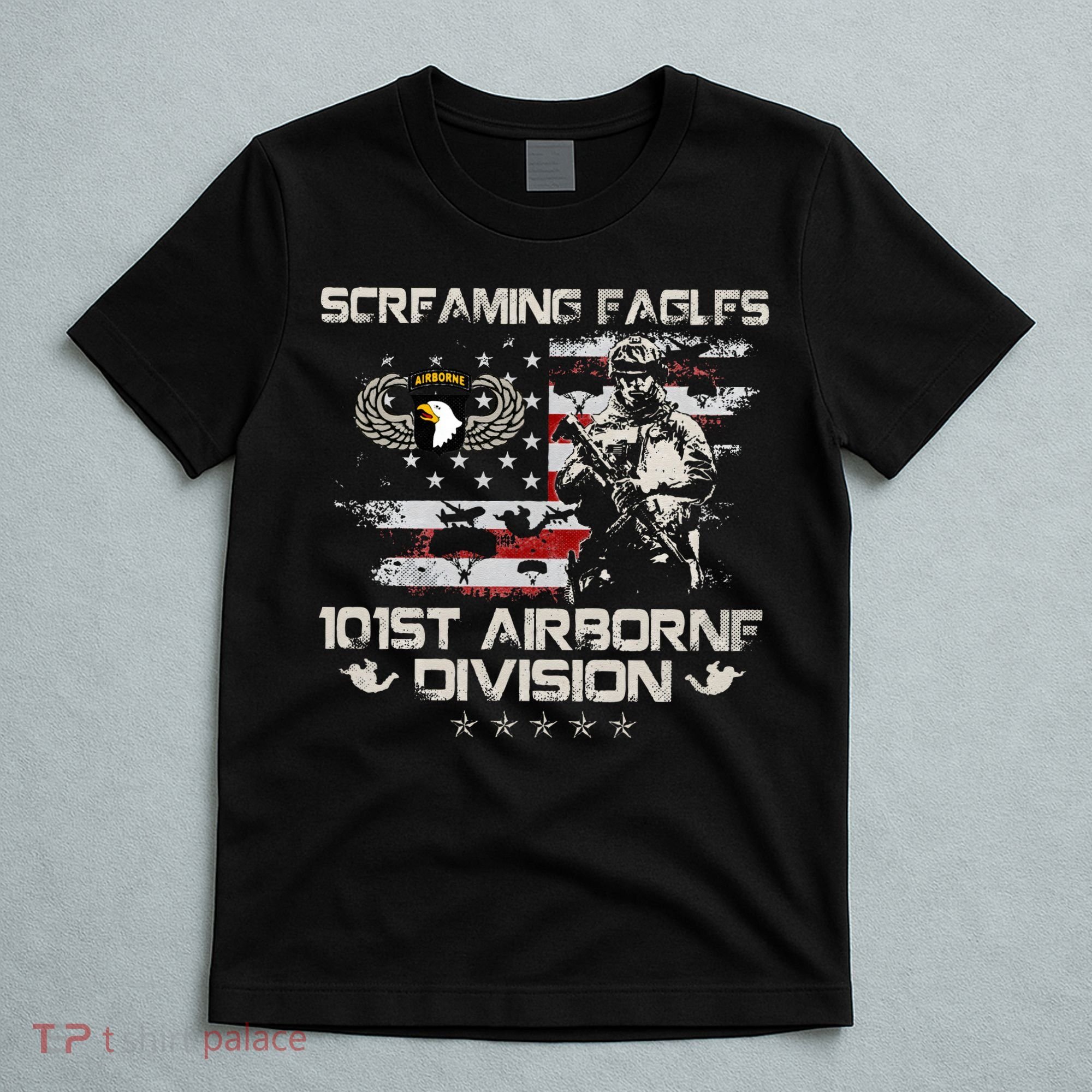 Screaming Eagle 101st Airborne Division Veteran Sky Soldier T-Shirt