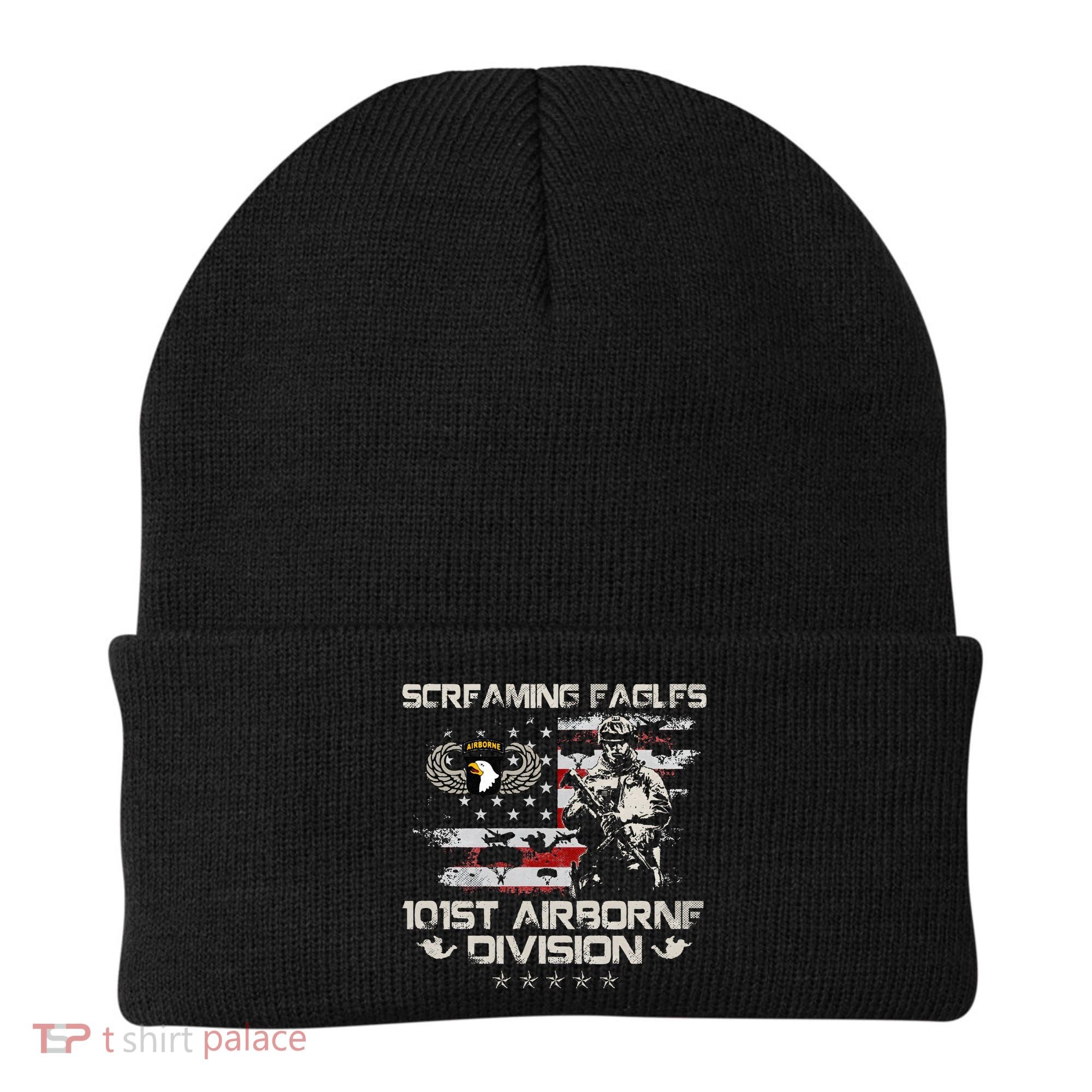 Screaming Eagle 101st Airborne Division Veteran Sky Soldier Beanie