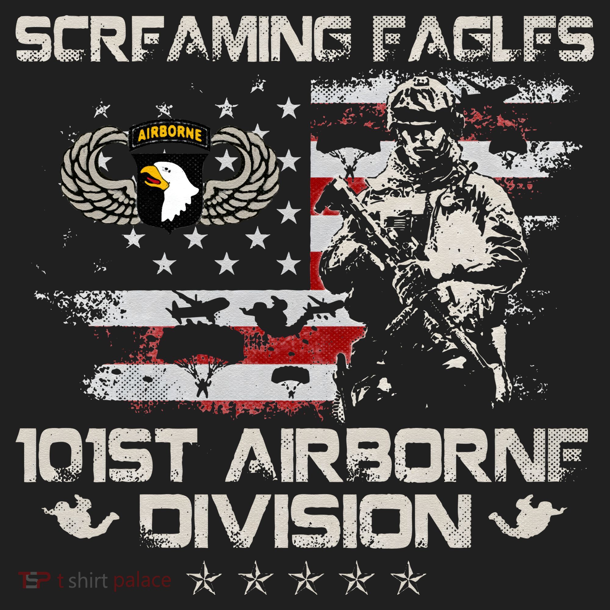 Screaming Eagle 101st Airborne Division Veteran Sky Soldier Beanie