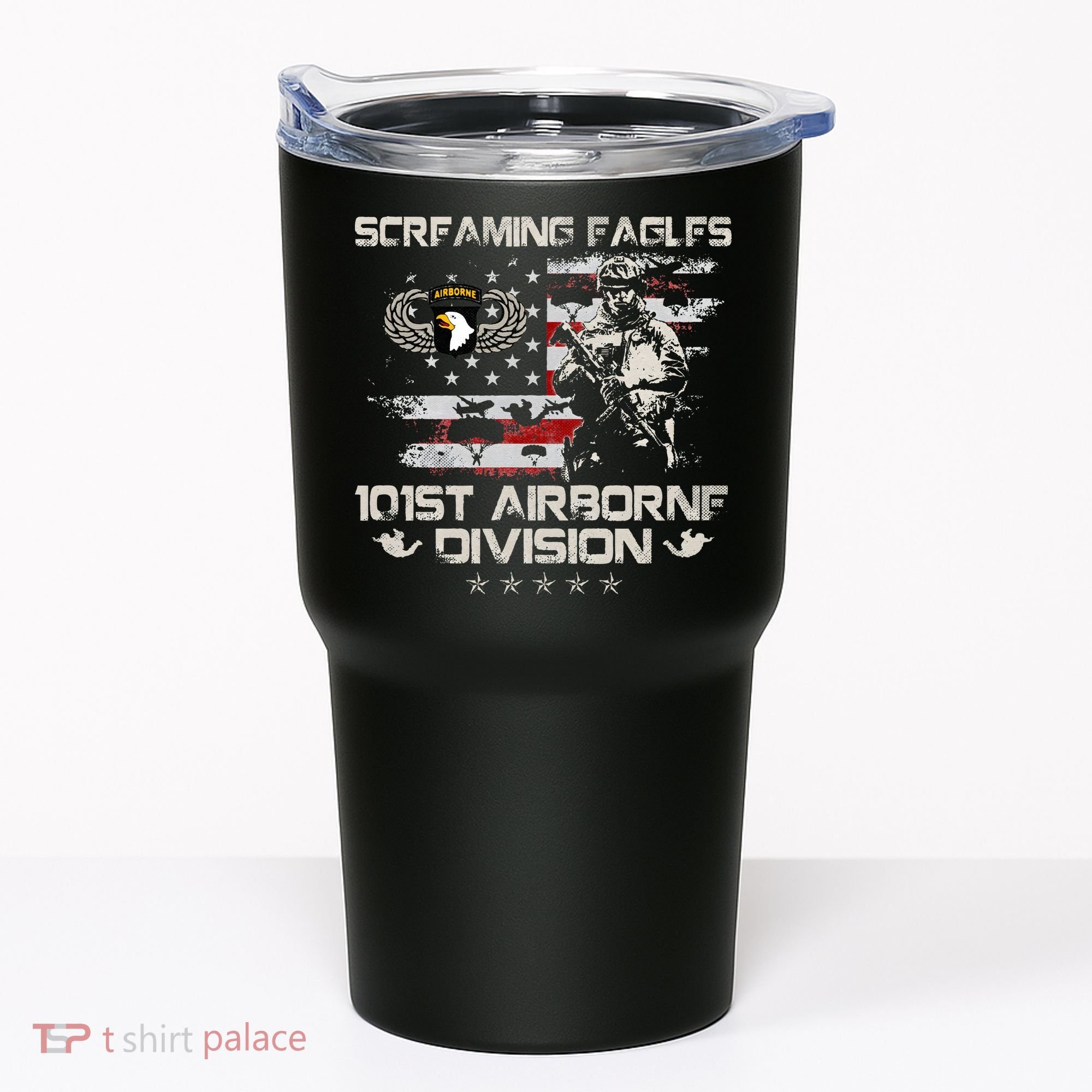 Screaming Eagle 101st Airborne Division Veteran Sky Soldier Tumbler