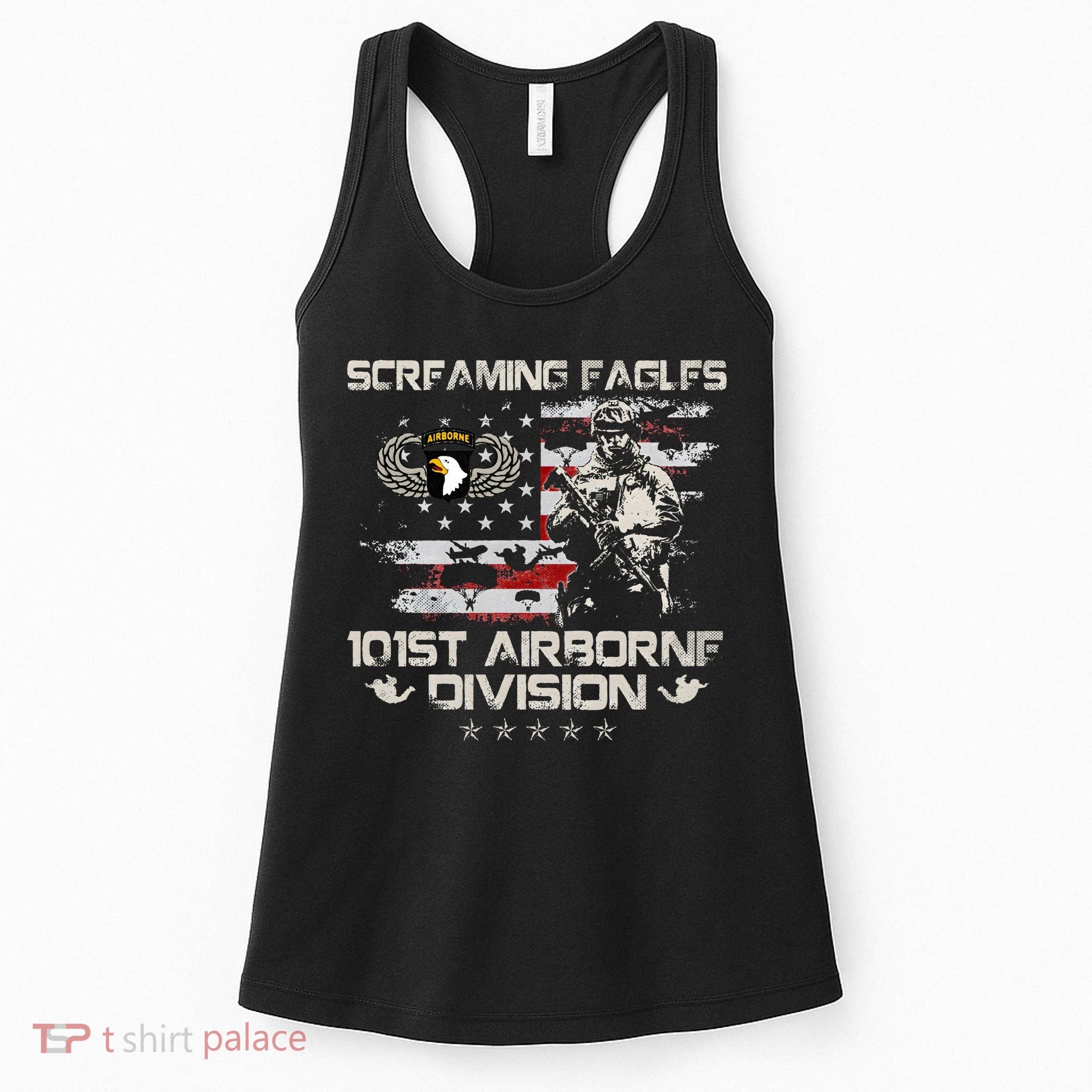 Screaming Eagle 101st Airborne Division Veteran Sky Soldier Women's Tank Top