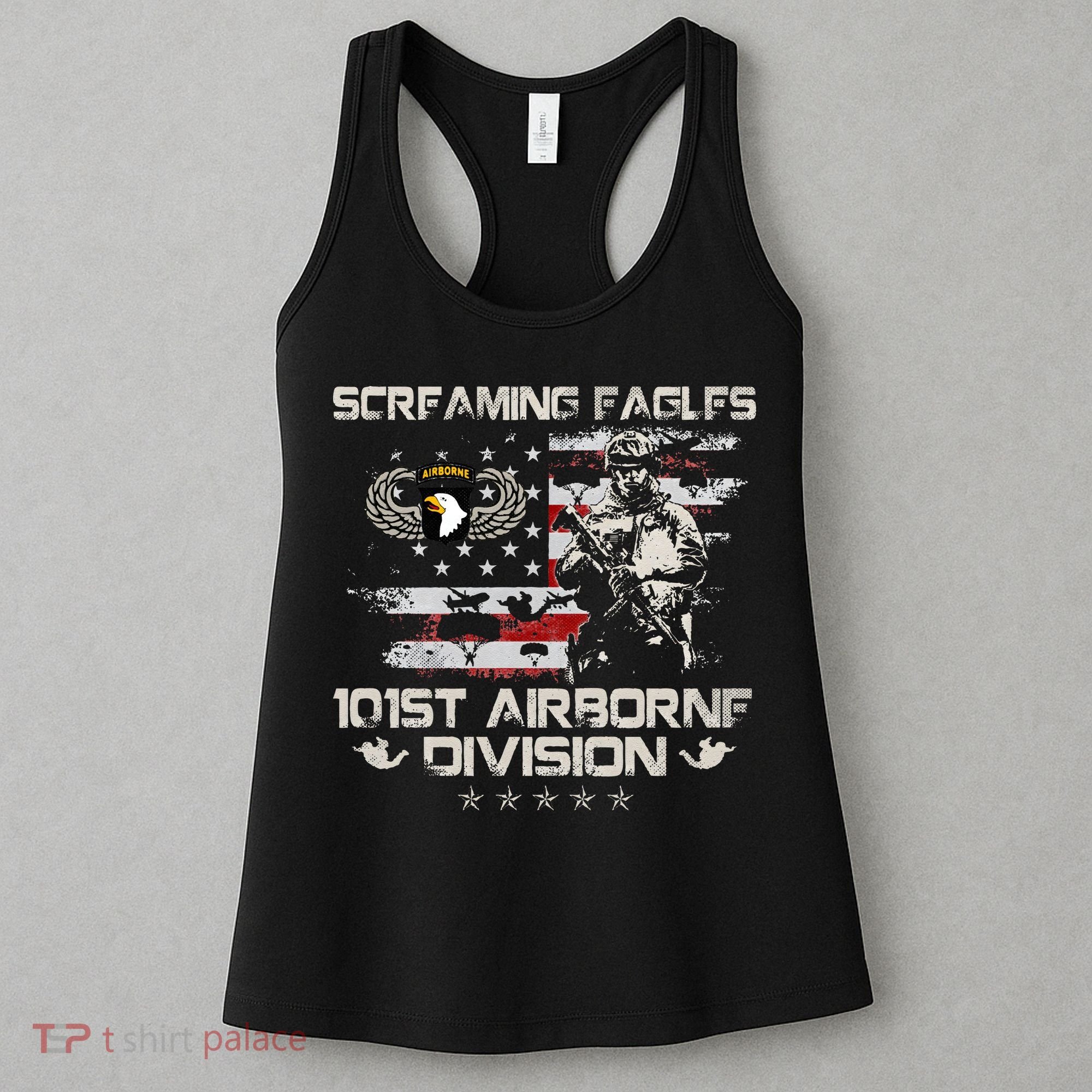 Screaming Eagle 101st Airborne Division Veteran Sky Soldier Women's Tank Top