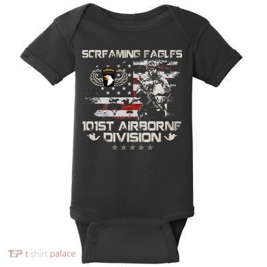 Screaming Eagle 101st Airborne Division Veteran Sky Soldier Baby Bodysuit