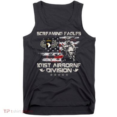 Screaming Eagle 101st Airborne Division Veteran Sky Soldier Tank Top