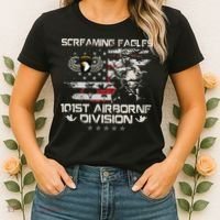 Screaming Eagle 101st Airborne Division Veteran Sky Soldier Women's T-Shirt thumb 2