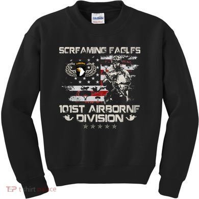 Screaming Eagle 101st Airborne Division Veteran Sky Soldier Kids Sweatshirt