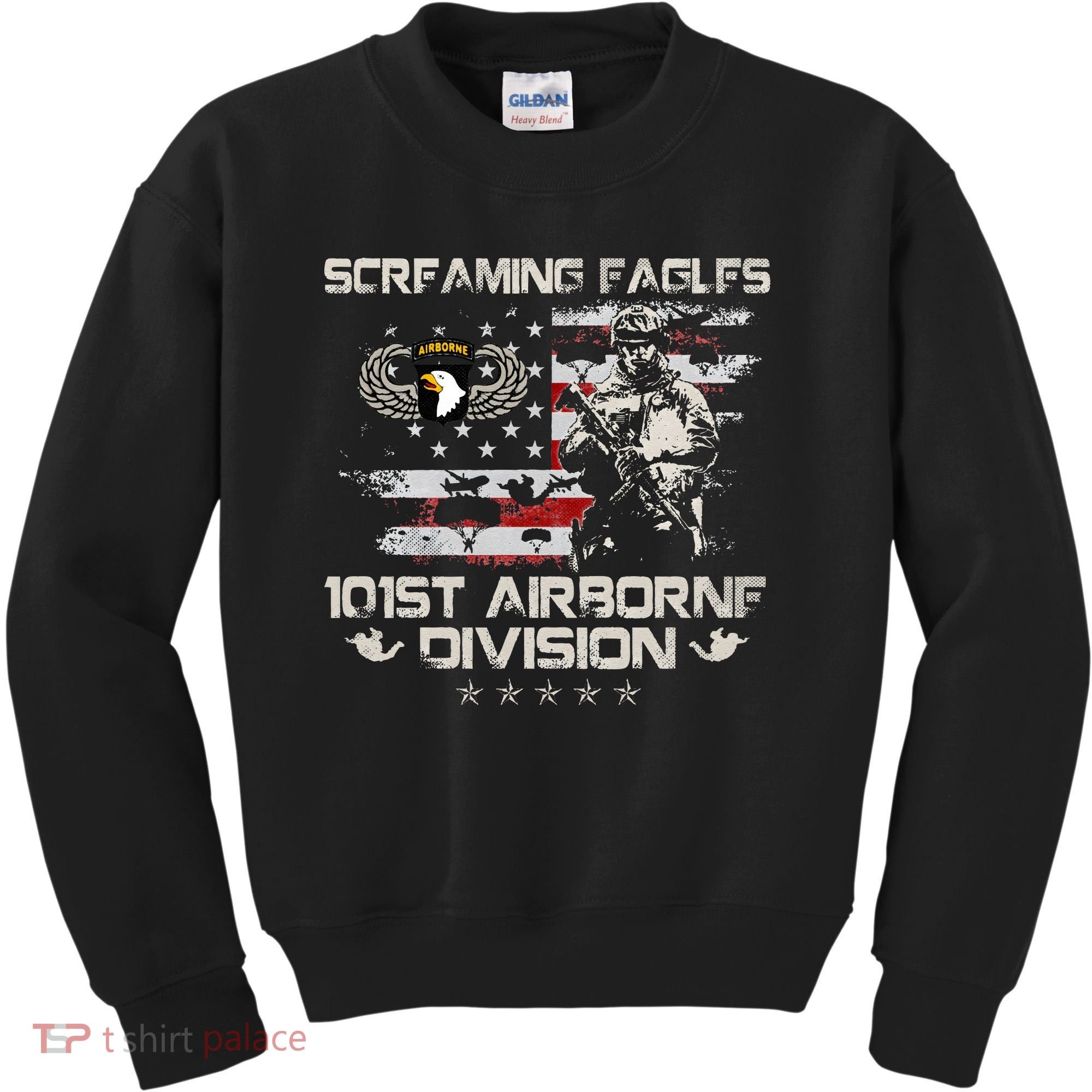 Screaming Eagle 101st Airborne Division Veteran Sky Soldier Kids Sweatshirt