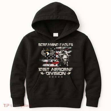 Screaming Eagle 101st Airborne Division Veteran Sky Soldier Kids Hoodie