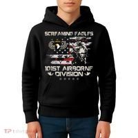 Screaming Eagle 101st Airborne Division Veteran Sky Soldier Kids Hoodie thumb 4