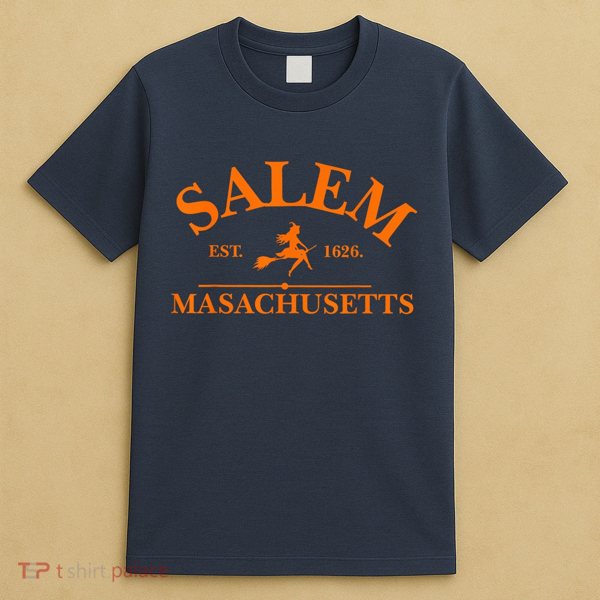 Salem Est 1626 Massachusetts Vintage Halloween Witch Wo T-Shirt