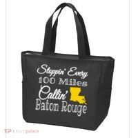 Stoppin Every 100 Miles Callin Baton Rouge Tote Bag thumb 3