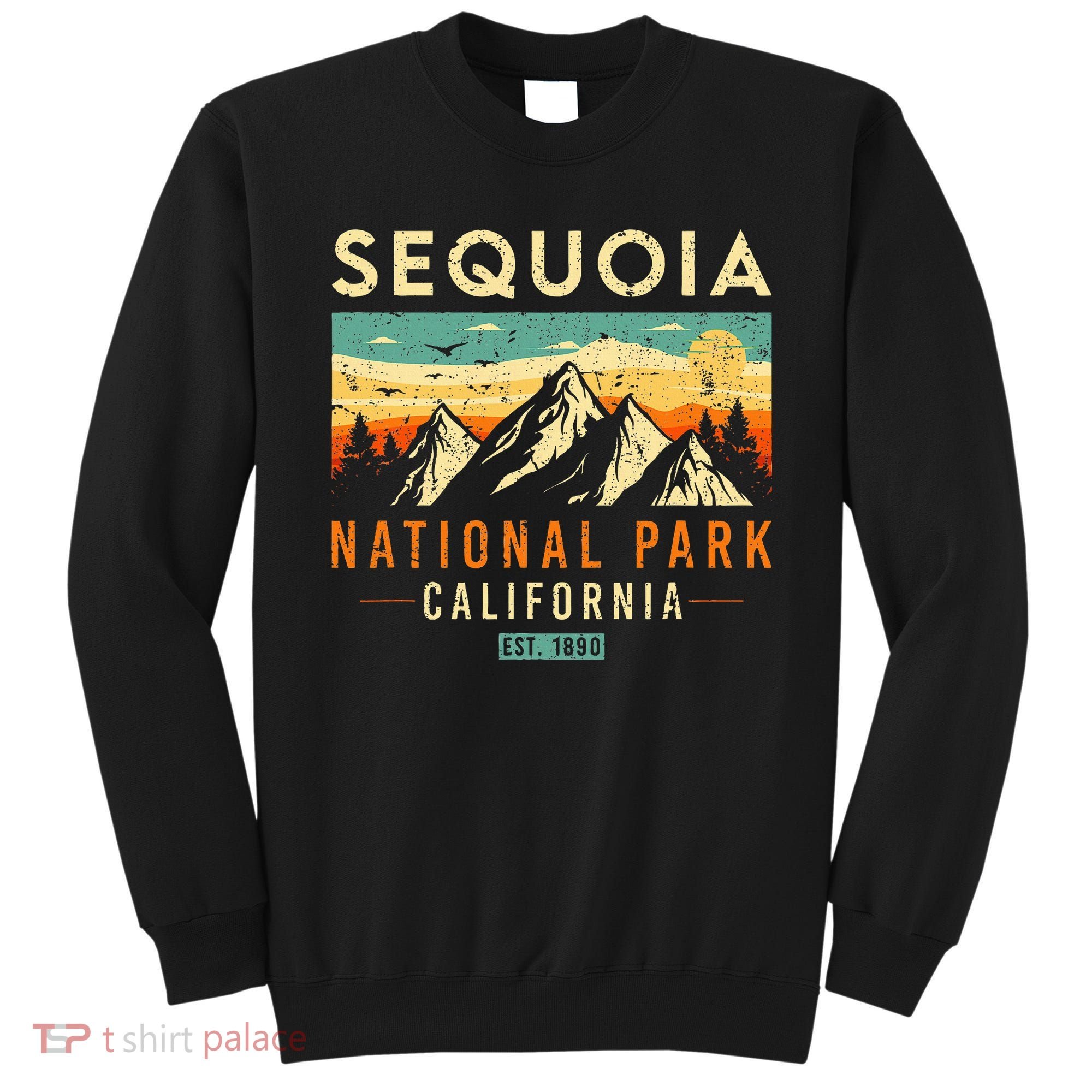 Sequoia Est. 1890 Retro California National Park Sweatshirt