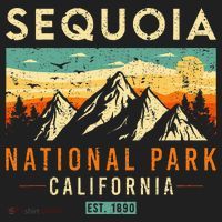 Sequoia Est. 1890 Retro California National Park Beanie thumb 2