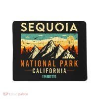 Sequoia Est. 1890 Retro California National Park Mousepad thumb 0