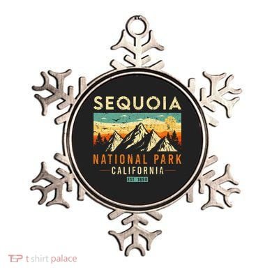 Sequoia Est. 1890 Retro California National Park Ornament
