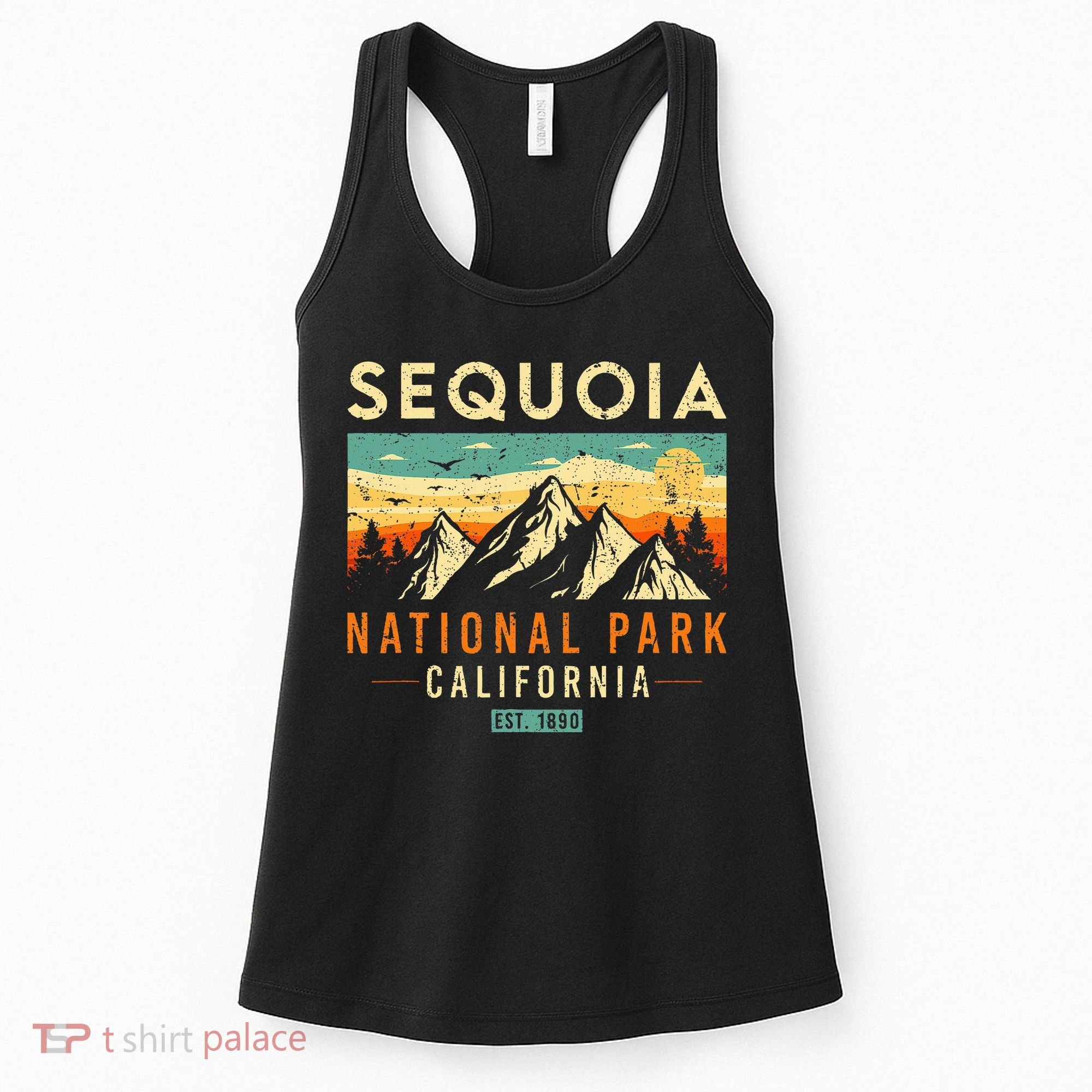 Sequoia Est. 1890 Retro California National Park Women's Tank Top