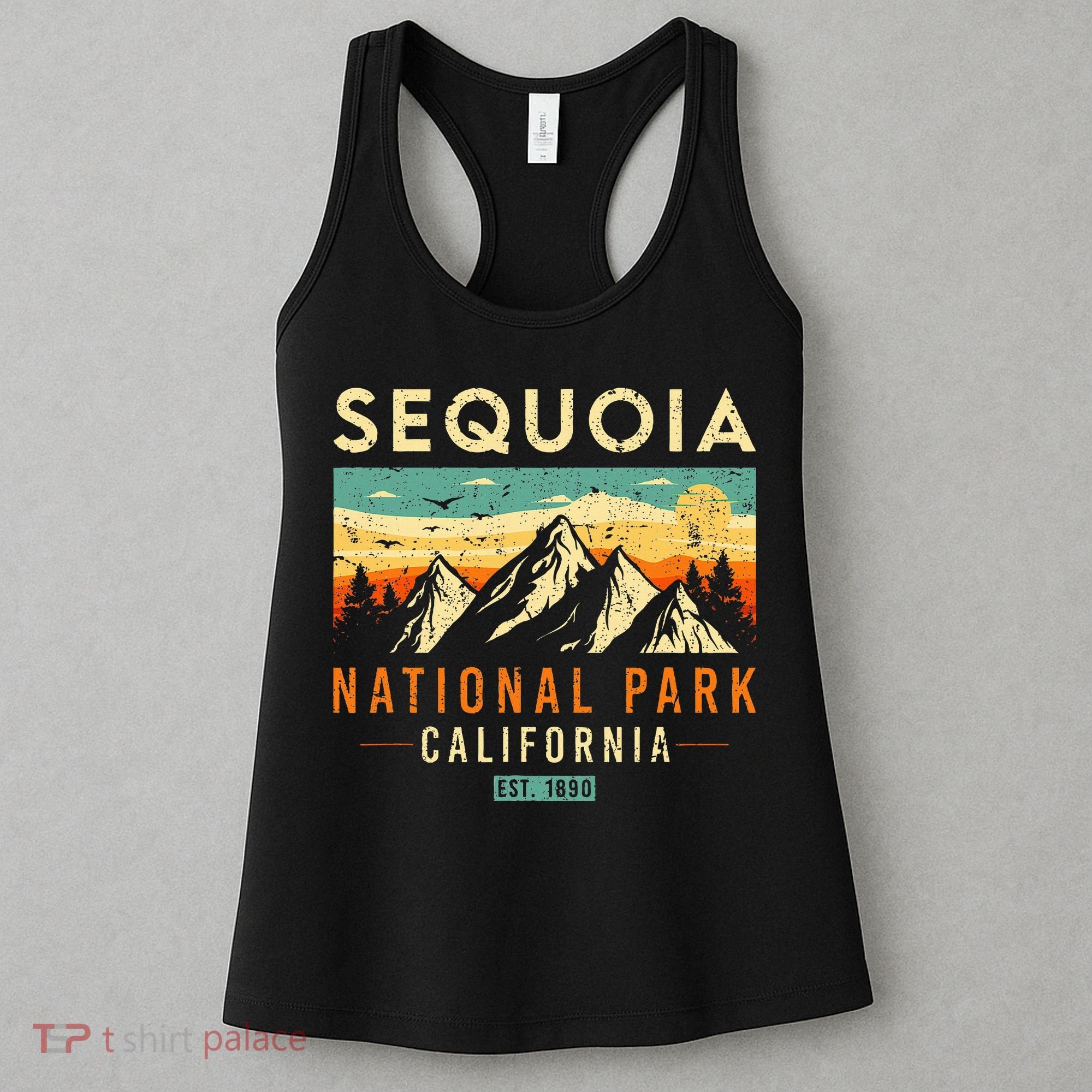 Sequoia Est. 1890 Retro California National Park Women's Tank Top