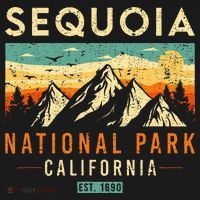 Sequoia Est. 1890 Retro California National Park Baby Bodysuit thumb 2