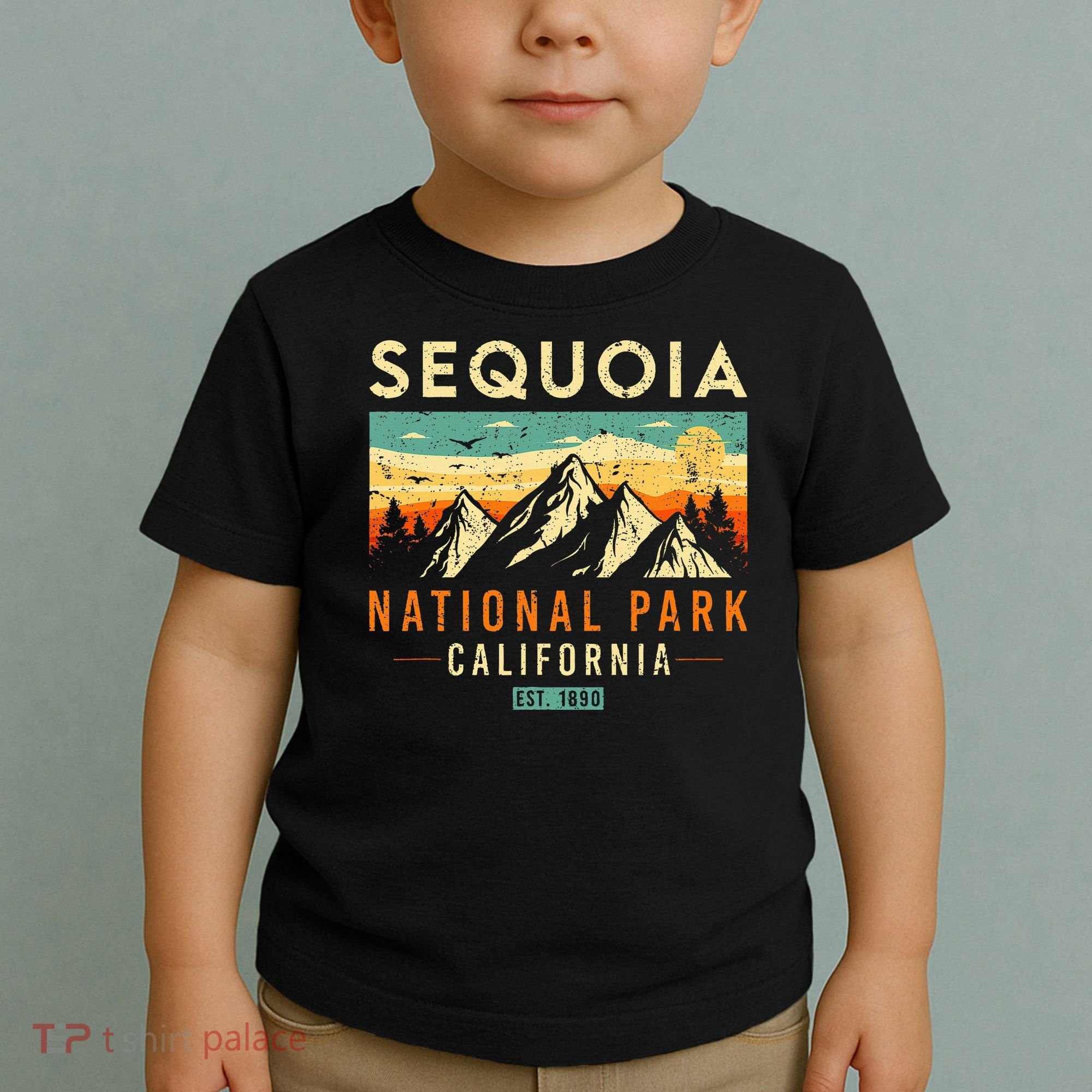 Sequoia Est. 1890 Retro California National Park Toddler T-Shirt