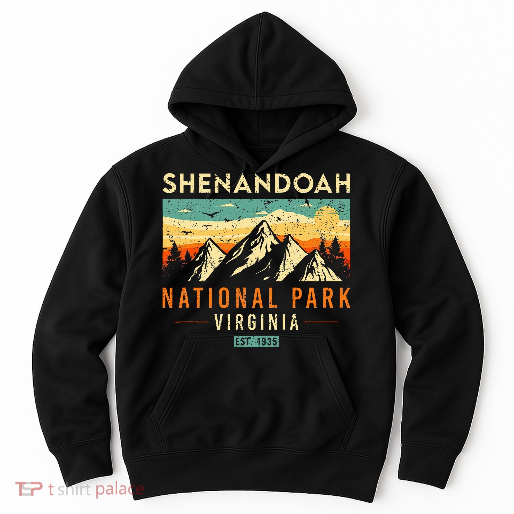 Shenandoah Est. 1935 Retro Virginia National Park Hoodie