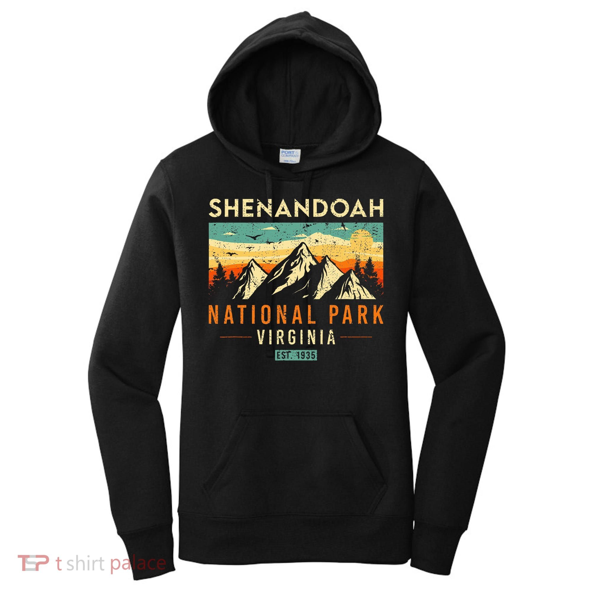 Shenandoah Est. 1935 Retro Virginia National Park Women's Hoodie