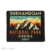 Shenandoah Est. 1935 Retro Virginia National Park Mousepad thumb 0