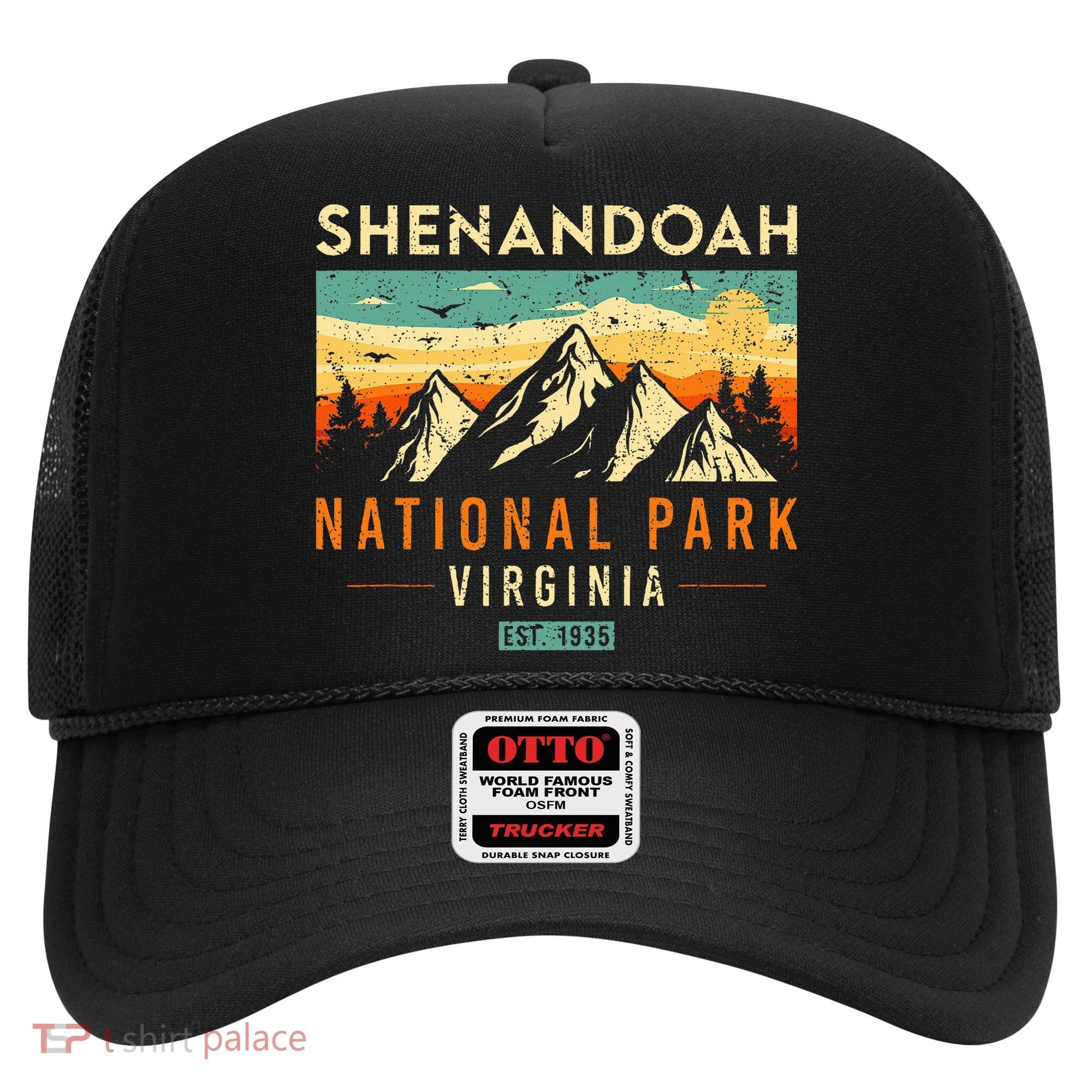 Shenandoah Est. 1935 Retro Virginia National Park Hat