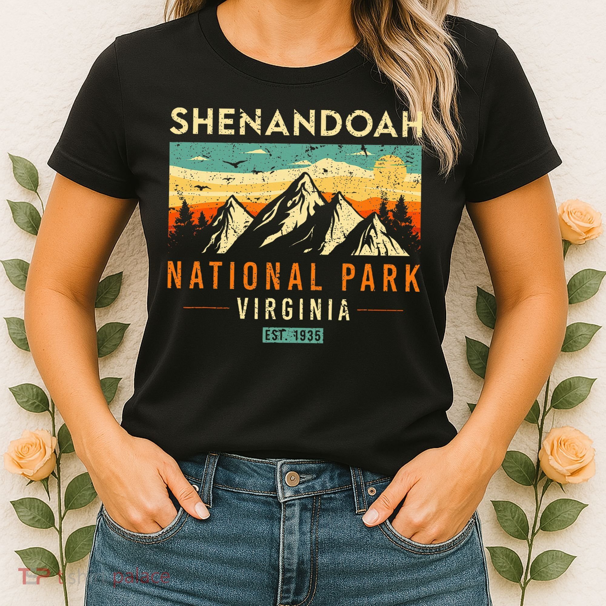 Shenandoah Est. 1935 Retro Virginia National Park Women's T-Shirt