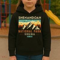 Shenandoah Est. 1935 Retro Virginia National Park Kids Hoodie thumb 3