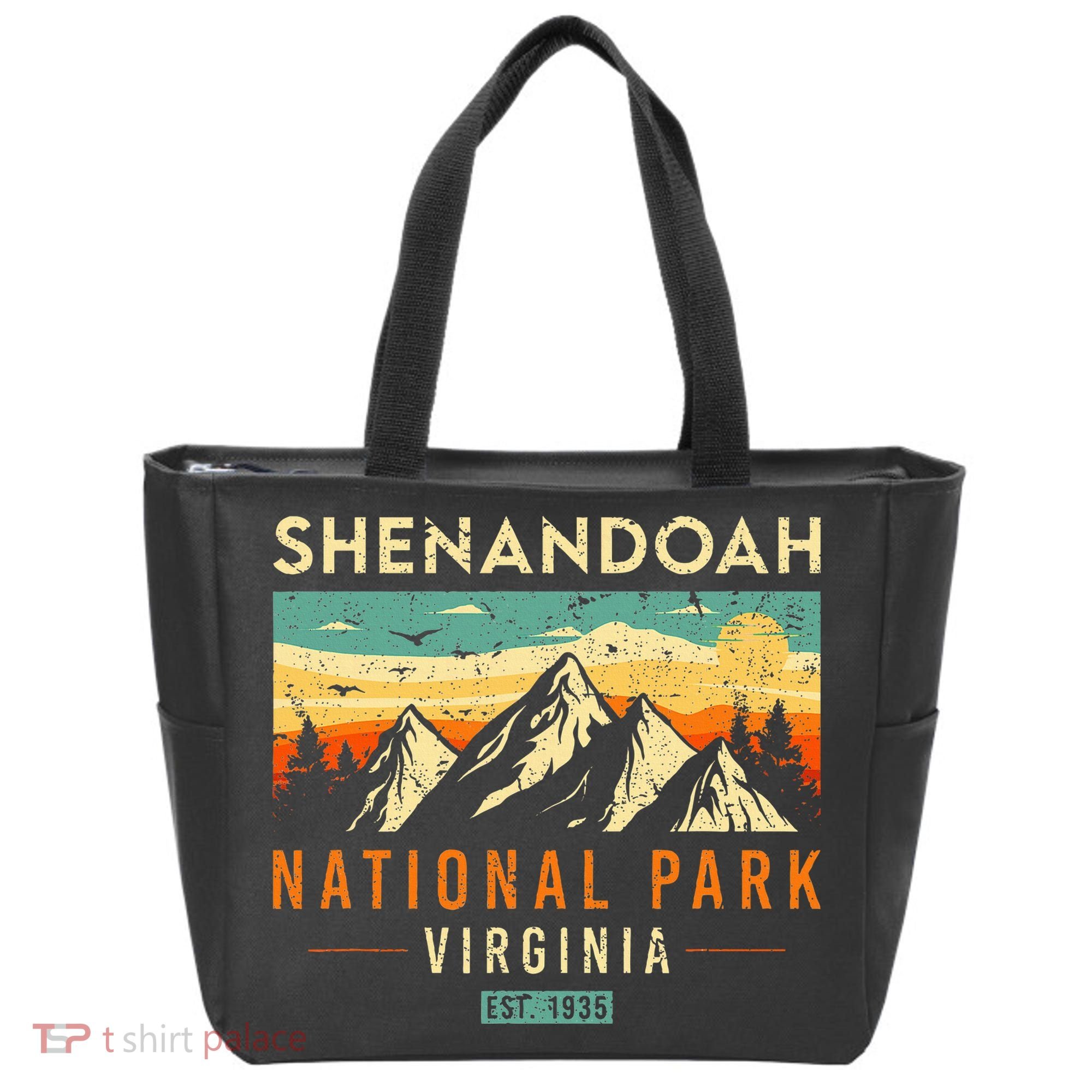 Shenandoah Est. 1935 Retro Virginia National Park Tote Bag